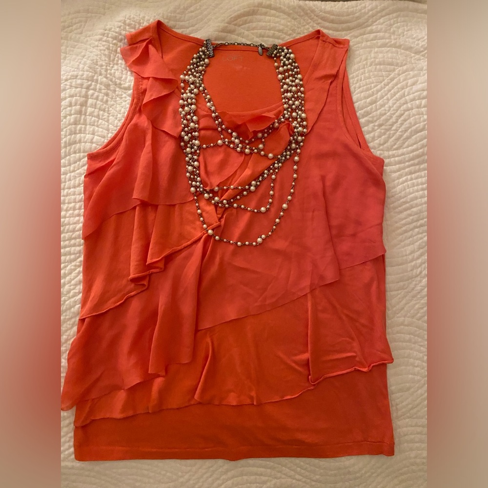 Sleeveless Ruffle Blouse from Loft! - Picture 2 of 4